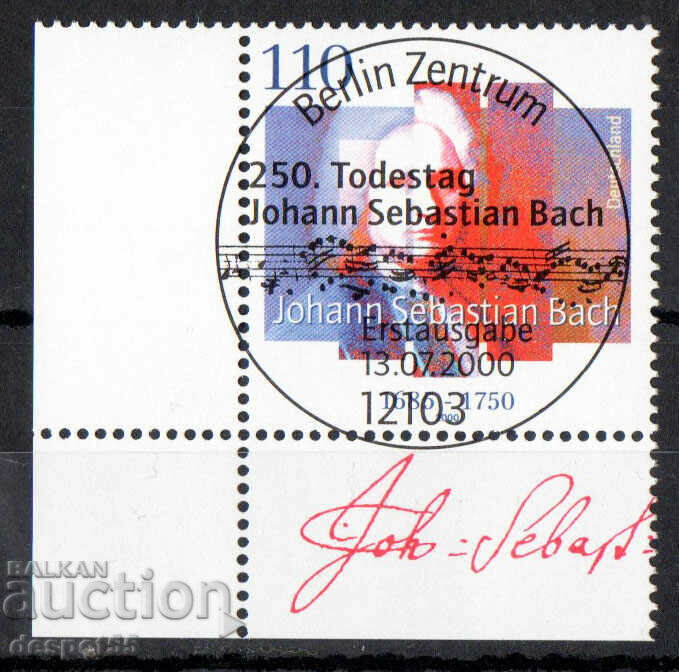2000. Германия. 250 год. от смъртта на Йохан Себастиан Бах.