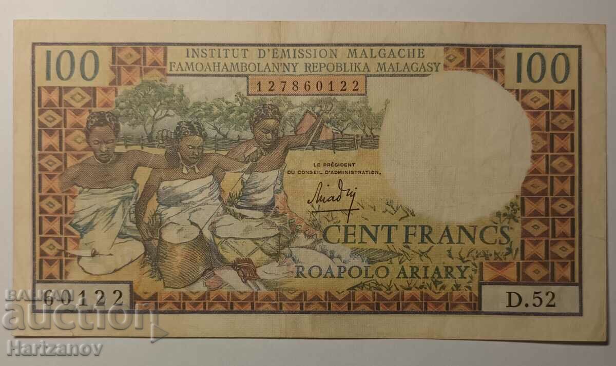 100 Franci / Ariary Madagascar