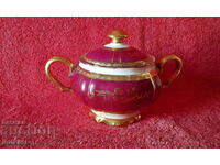 Old Porcelain Bowl Sugar Bowl Hutschenreuther gilt