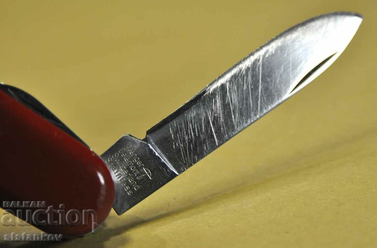 "WENGER" DELEMONT COMMANDER RED FOLDING SWISS ARMY KNIFE - 5