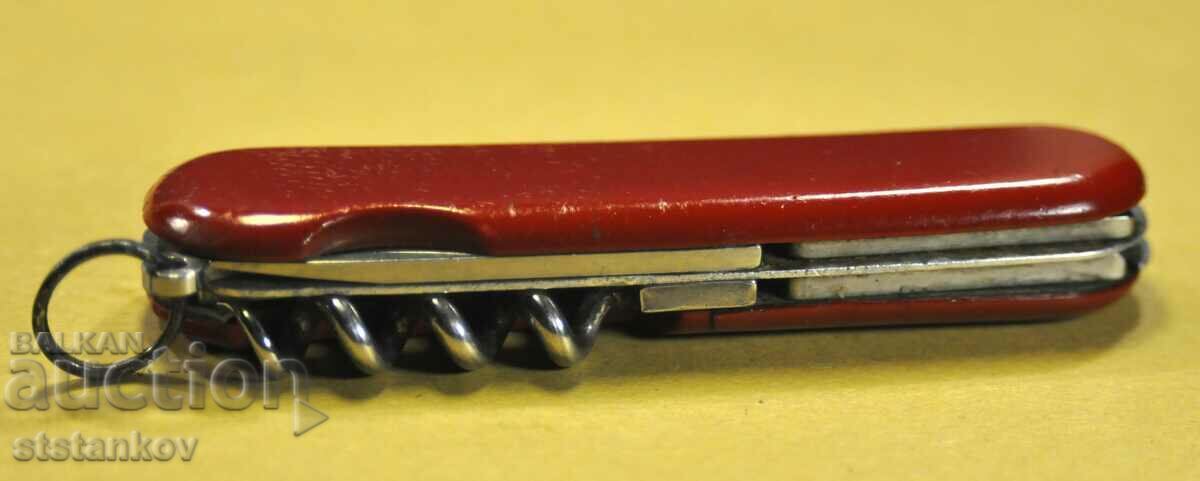 "WENGER" DELEMONT COMMANDER RED FOLDING SWISS ARMY KNIFE - 7