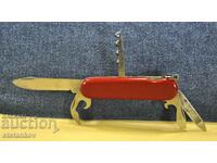 "WENGER" DELEMONT RED MULTI-TOOL FOLDING SWISS ARMY KNIFE