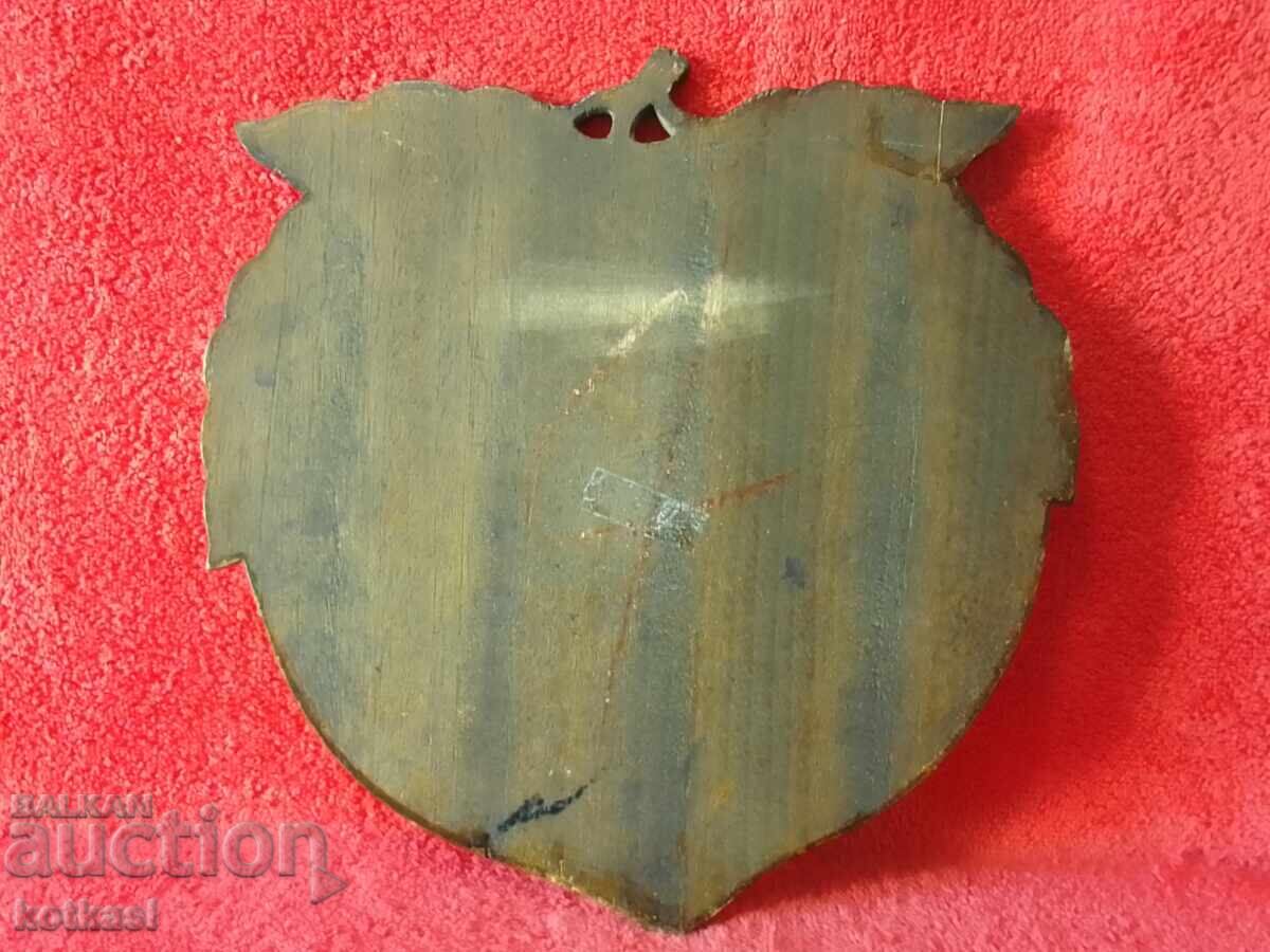 Wooden panel form Peach male female jade semi precious stones - 7