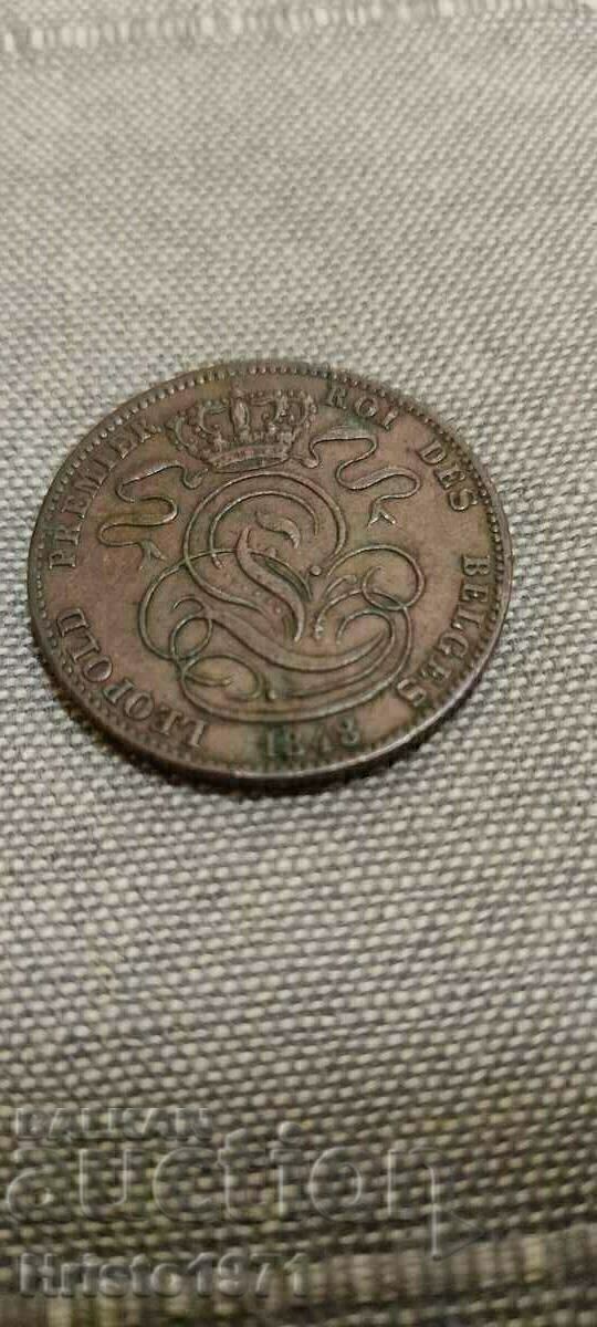 5 centimes 1848 with price 25.00 BGN | € 12.78