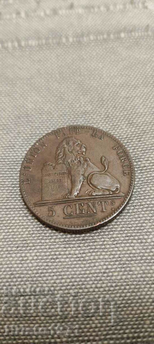 5 cenți 1848
