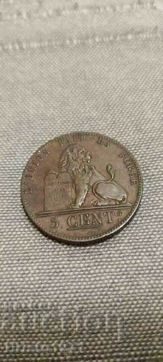 5 cenți 1848