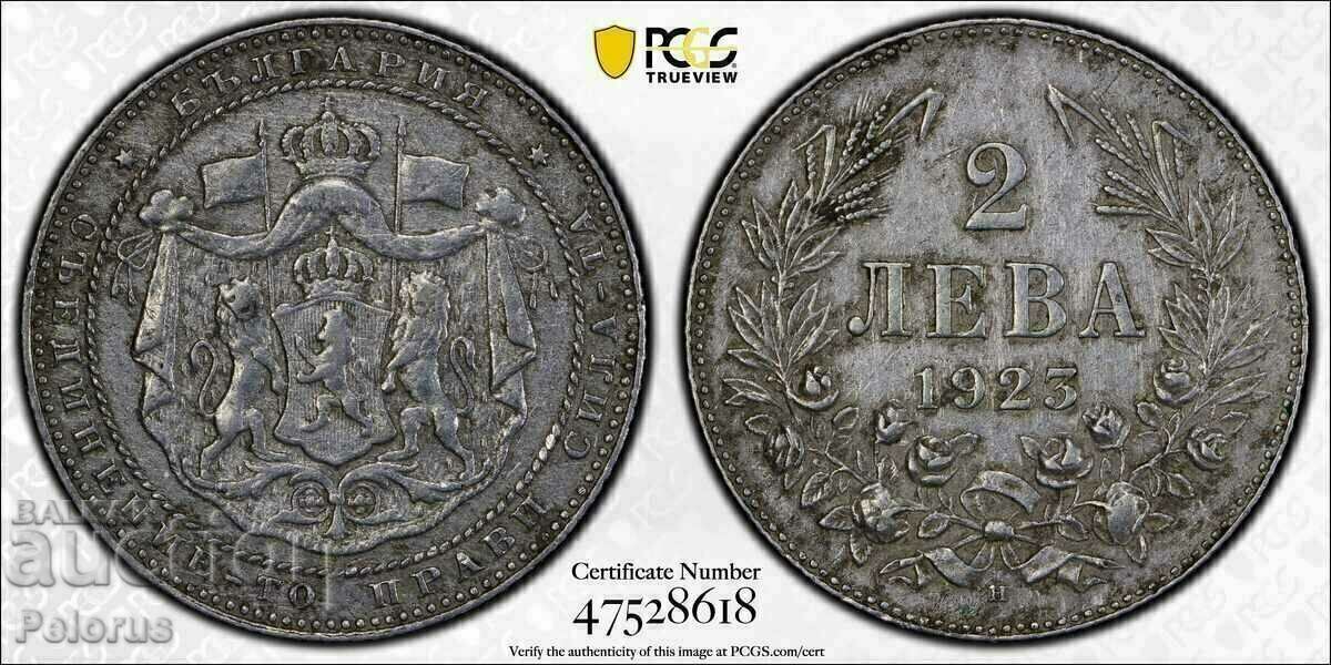 2 BGN 1923 - HEATON - certificat PCGS