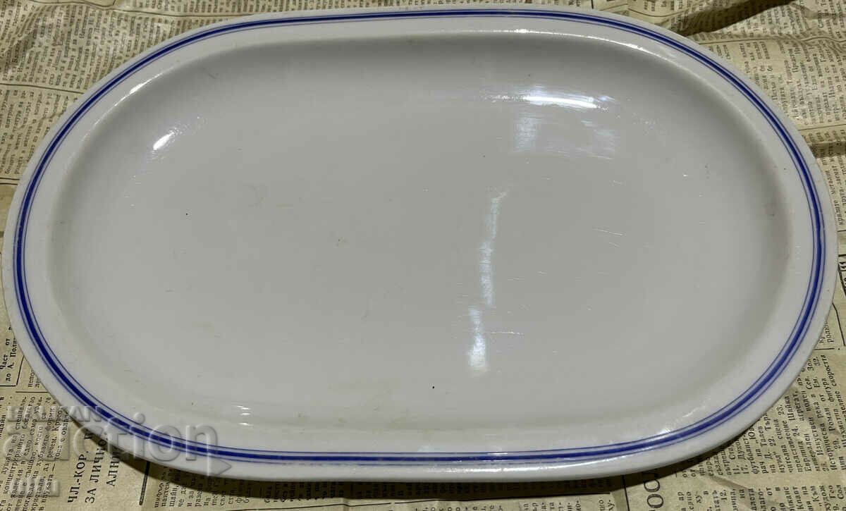 Old porcelain oblong German plate, Third Reich