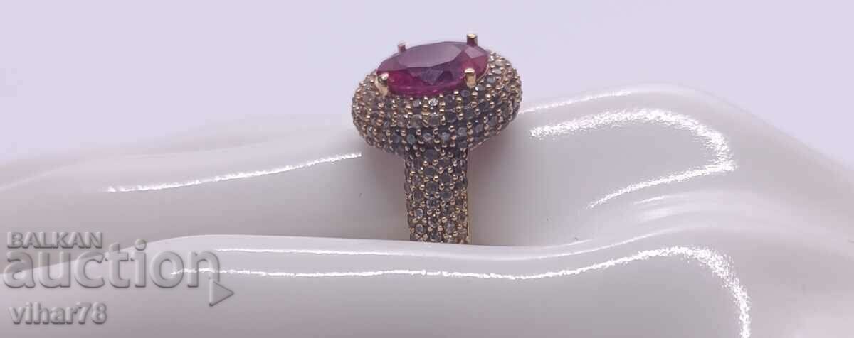 Delivery of 18K GOLD RING WITH RUBY Delivery of 18K GOLD RING WITH RUBY
