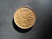 1 σεντ 1953 Καναδάς