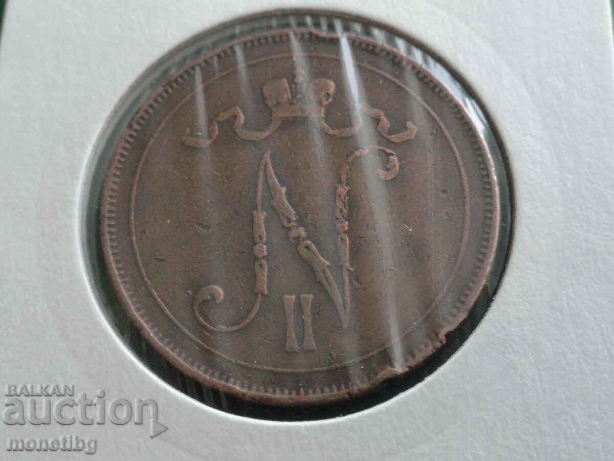 Russia (for Finland) 1909 - 10 pennies - 6
