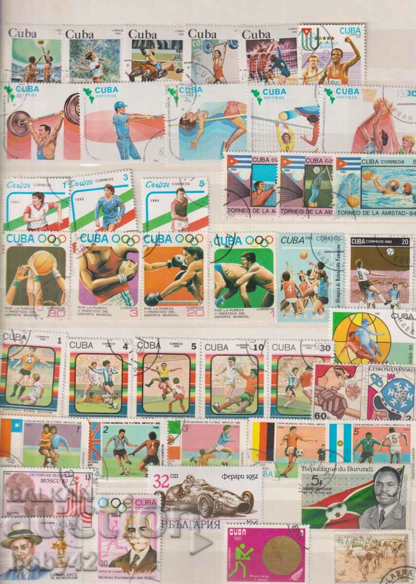 Sport - Cuba 40 stamps