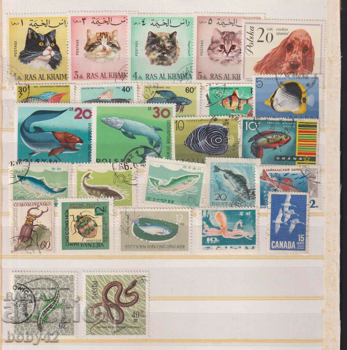 Πανίδα - 65 γραμματόσημα