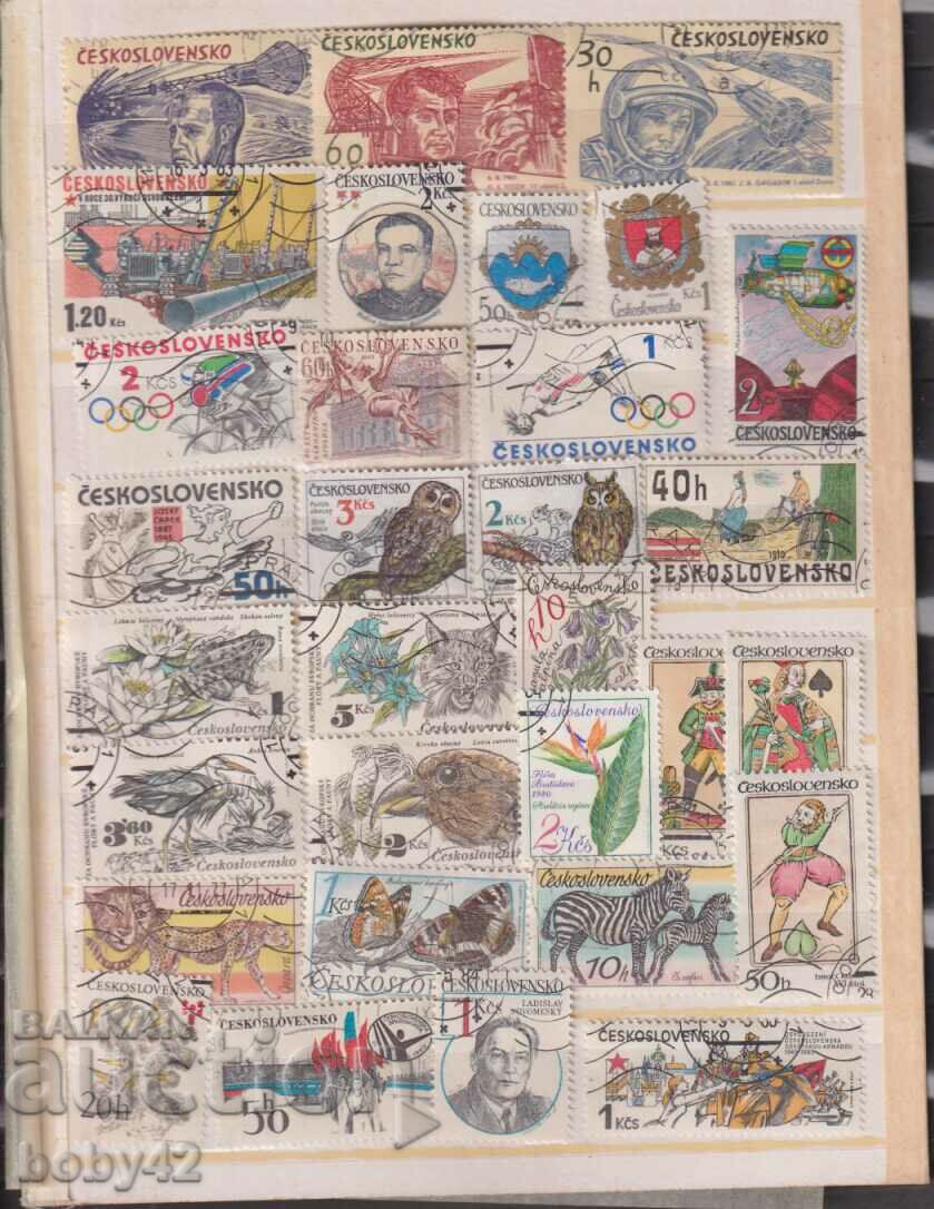 Czechoslovakia - 65 stamps