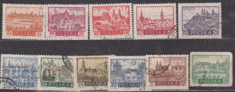 Poland - Historical monuments of culture 11 post office brands
