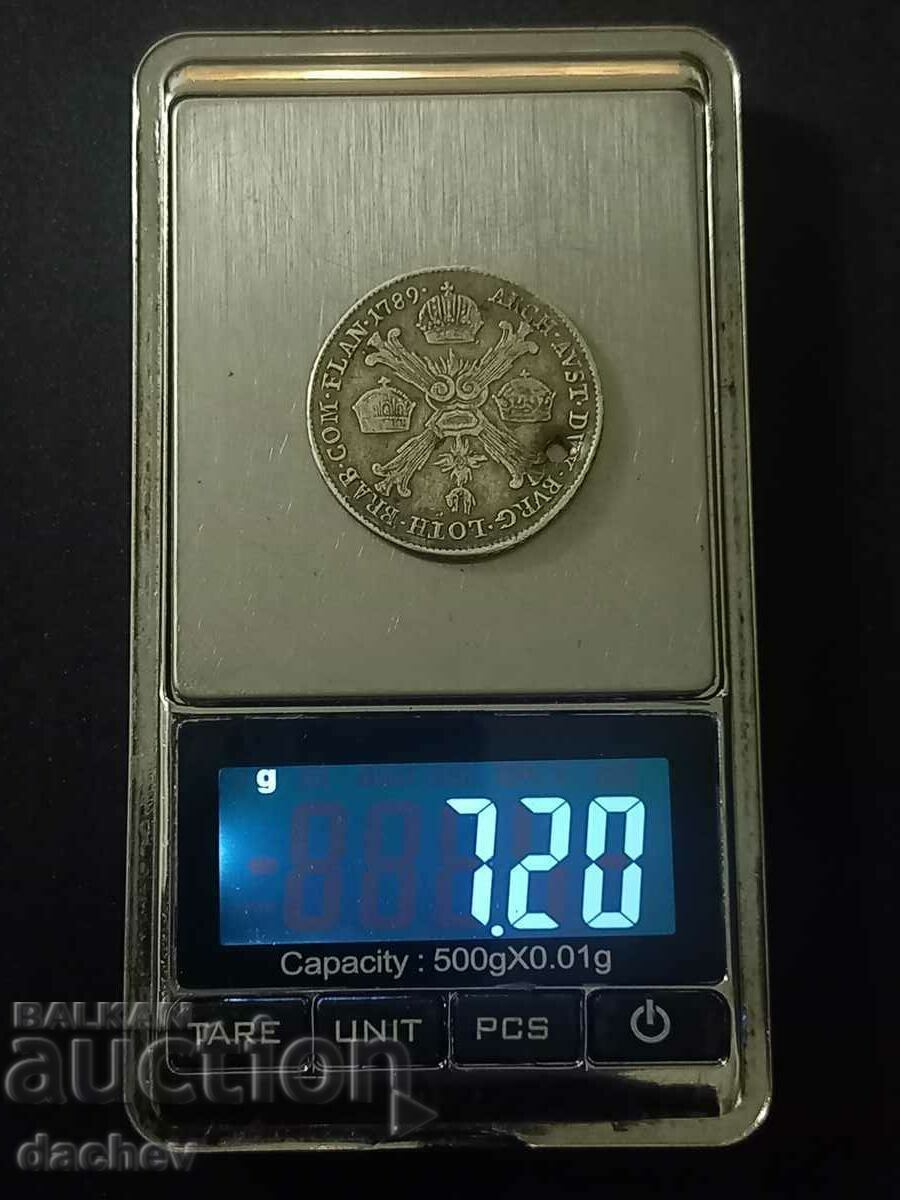Auction  Rare Silver Coin Kronenthaler Franz Joseph II 1789 Silver