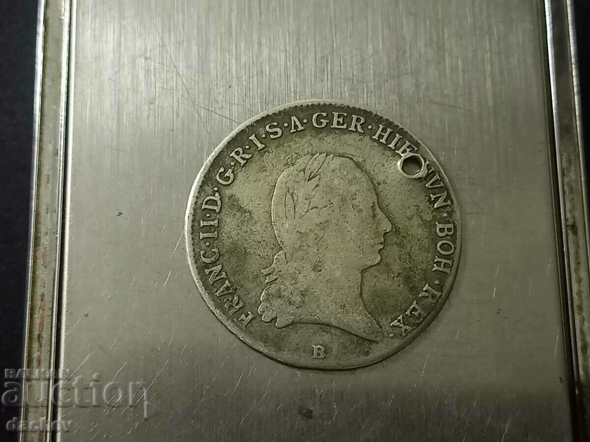 Δημοπρασία Σπάνιο ασημένιο νόμισμα Kronenthaler Franz Joseph II Ασήμι 1797 Δημοπρασία Σπάνιο ασημένιο νόμισμα Kronenthaler Franz Joseph II Ασήμι 1797