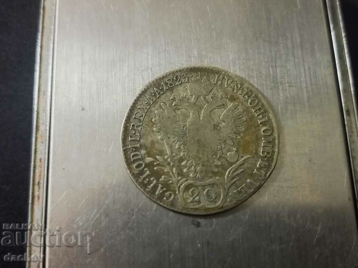 Auction Rare Silver Coin Austria 20 Kreuzer Austria-Hungary 1823 Auction Rare Silver Coin Austria 20 Kreuzer Austria-Hungary 1823