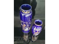 Two very beautiful vases cobalt Japan