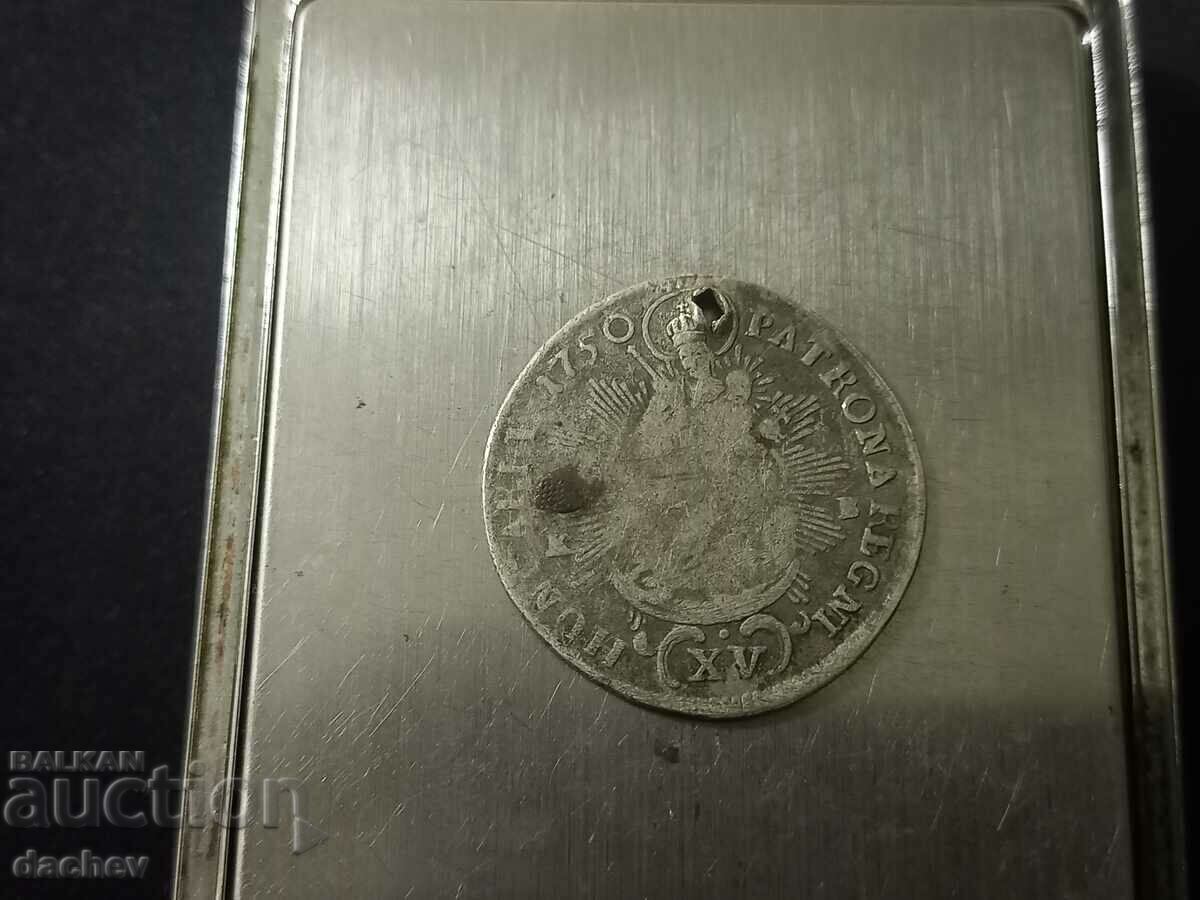 Auction  Rare Silver Coin Hungary Kreuzer Austria-Hungary 1750