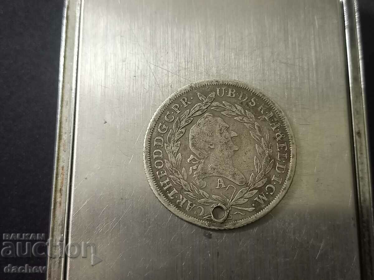 Аукцион Сребърна монета Германия Бавария Талер Taler 1781г сребро