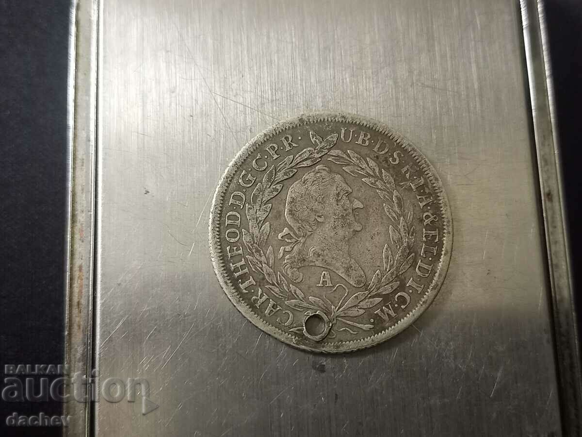Silver coin Germany Bavaria Taler 1781 silver - 5 Silver coin Germany Bavaria Taler 1781 silver - 5