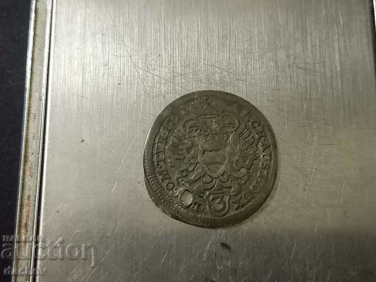 Rare Silver Coin Hungary 3 Kreuzer Austria 1722 with price 35.00 BGN | € 17.90 Rare Silver Coin Hungary 3 Kreuzer Austria 1722 with price 35.00 BGN | € 17.90