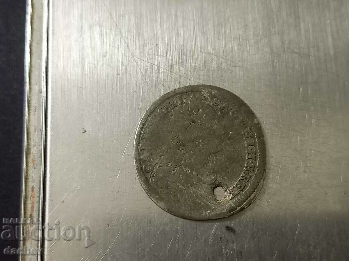 Delivery of Rare Silver Coin Hungary 3 Kreuzer Austria 1722 Delivery of Rare Silver Coin Hungary 3 Kreuzer Austria 1722