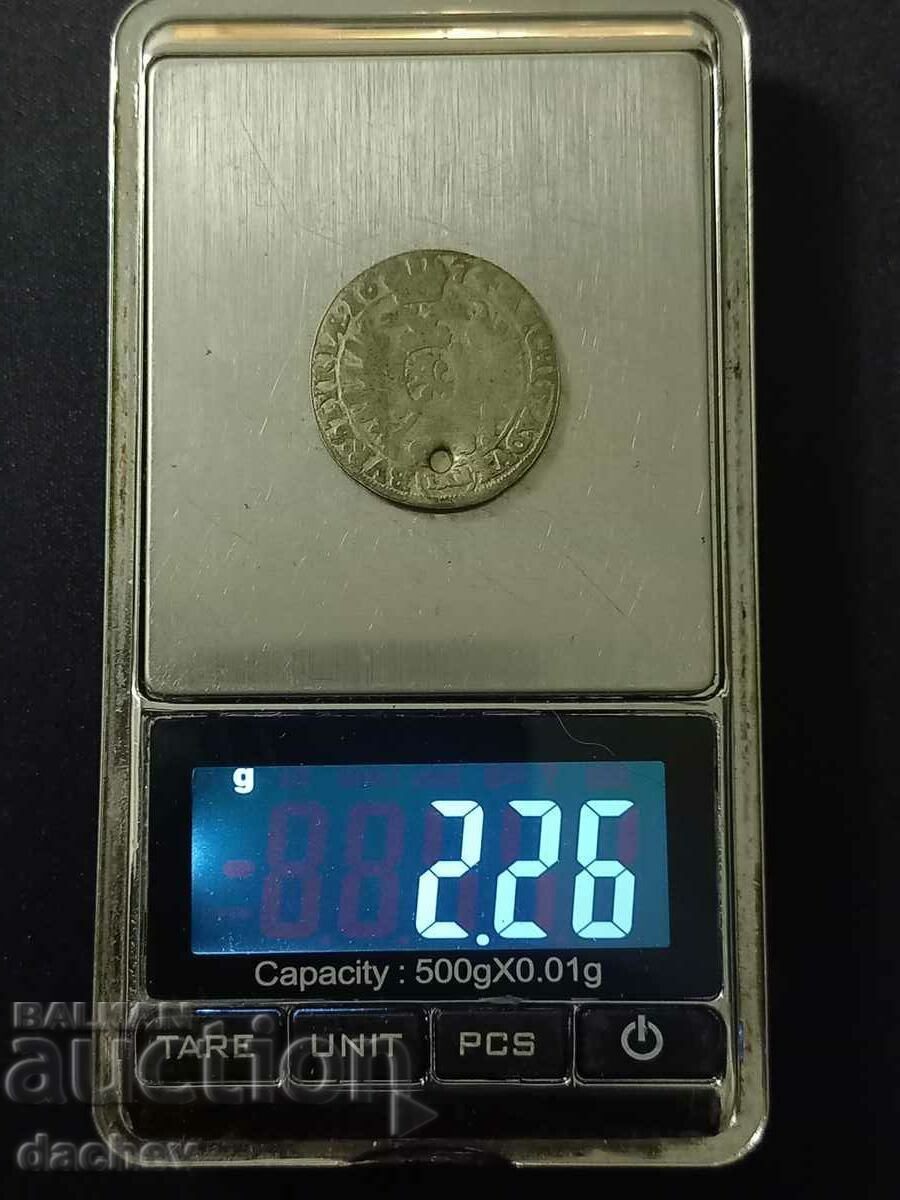 Рядка Сребърна Монета Леополд Австрия Австроунгария 1674