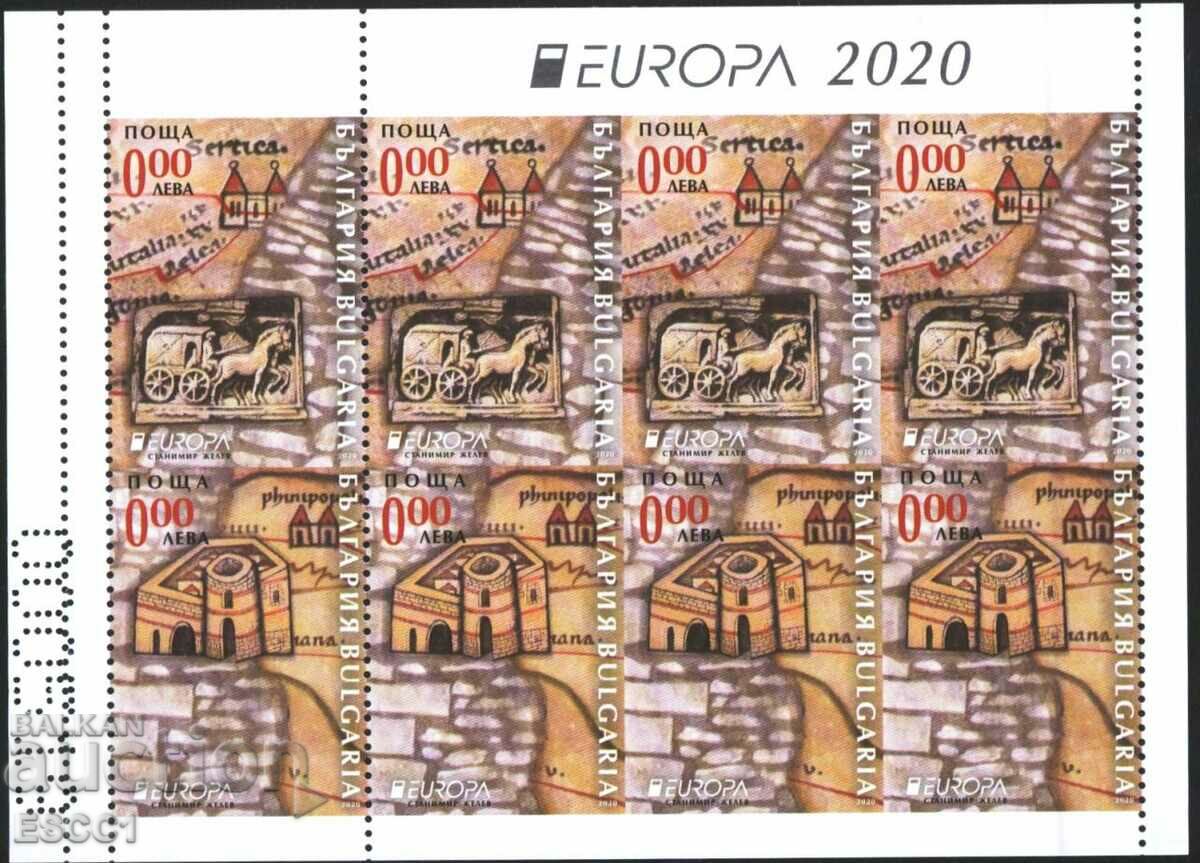 Souvenir small sheet Europe SEPTEMBER 2020 from Bulgaria