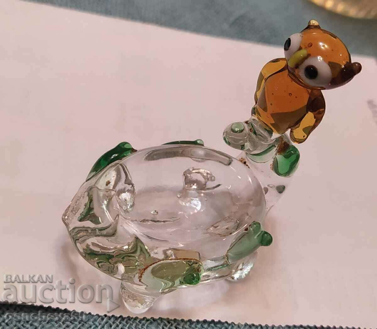Rare!!! Vintage glass figurine hedgehog with price 25.00 BGN | € 12.78