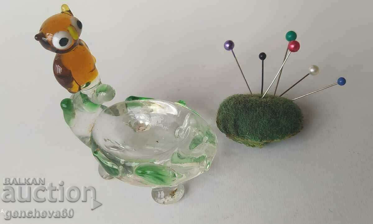 Rare!!! Vintage glass figurine hedgehog - 5