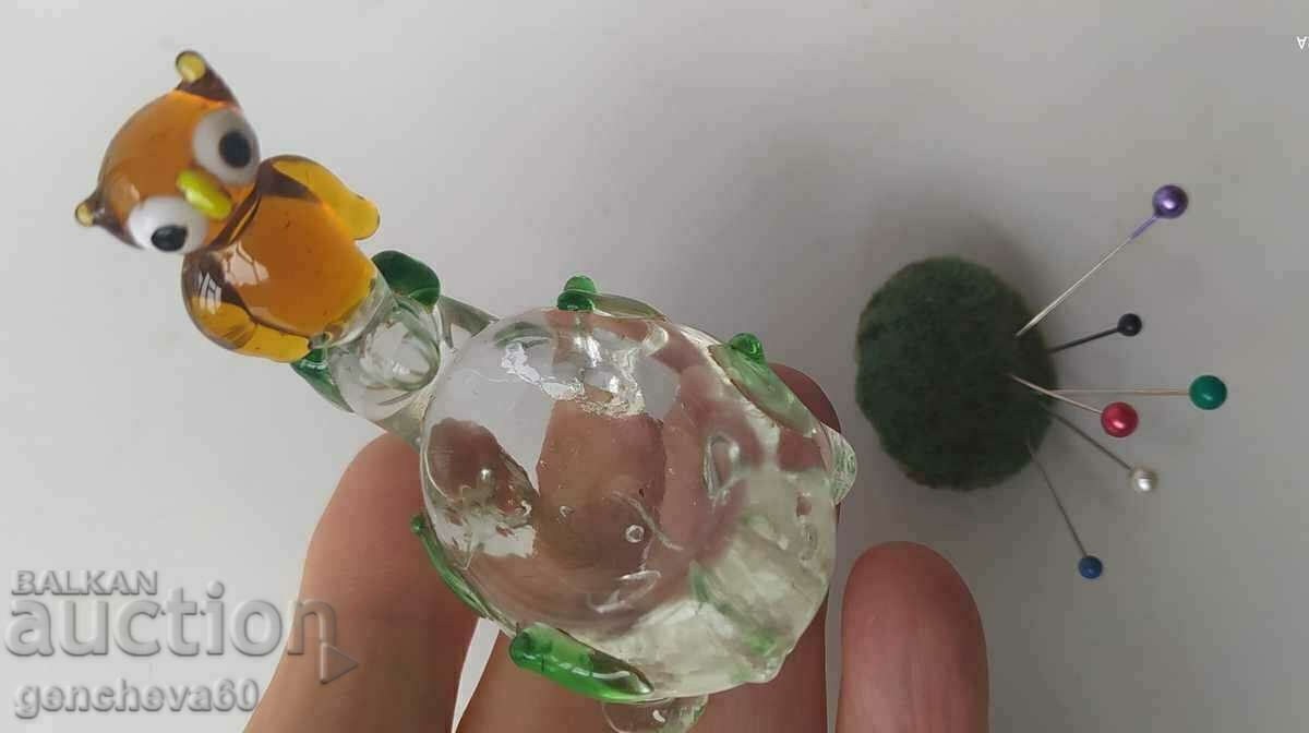 Rare!!! Vintage glass figurine hedgehog - 7