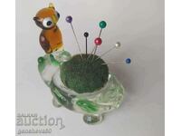 Rare!!! Vintage glass figurine hedgehog