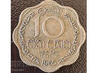 10 cents 1965, Sri Lanka