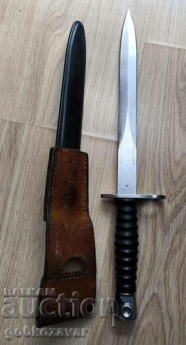 Швейцарски щик байонет M1957 Пърфектен Колекция ! ! - 5