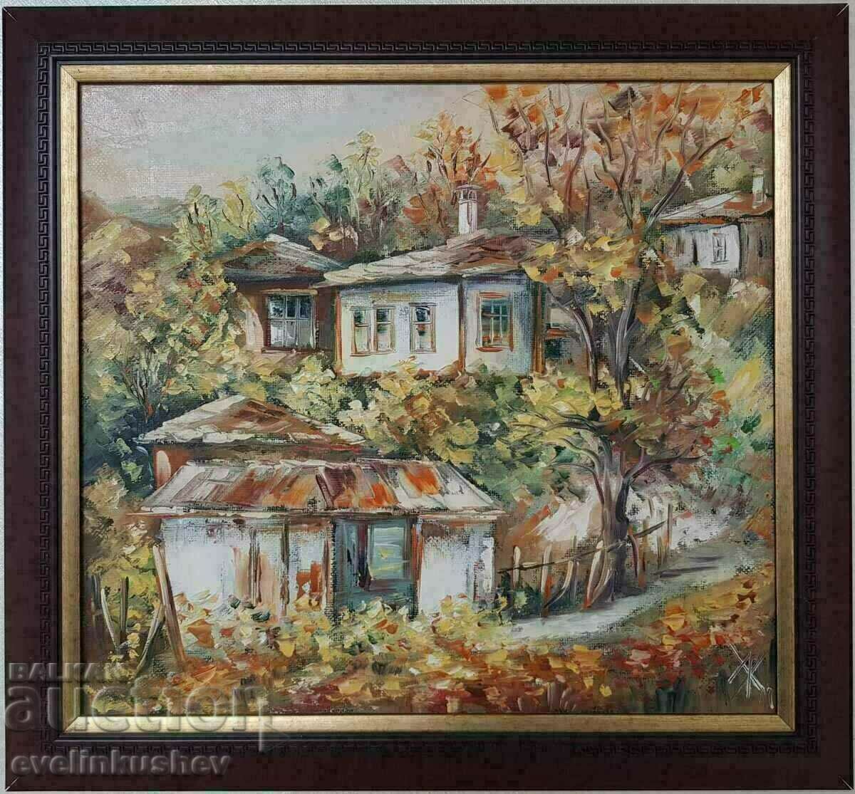 Oil painting "Autumn in the mountain" - Hristo Zhurnalov