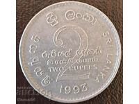 2 рупии 1993, Шри Ланка