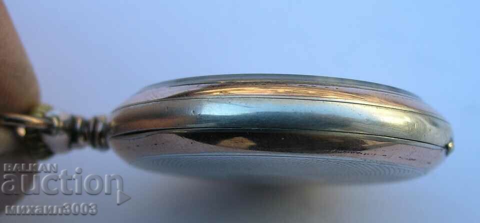 ANTIQUE JUNGHANS SILVER POCKET WATCH - 7 ANTIQUE JUNGHANS SILVER POCKET WATCH - 7