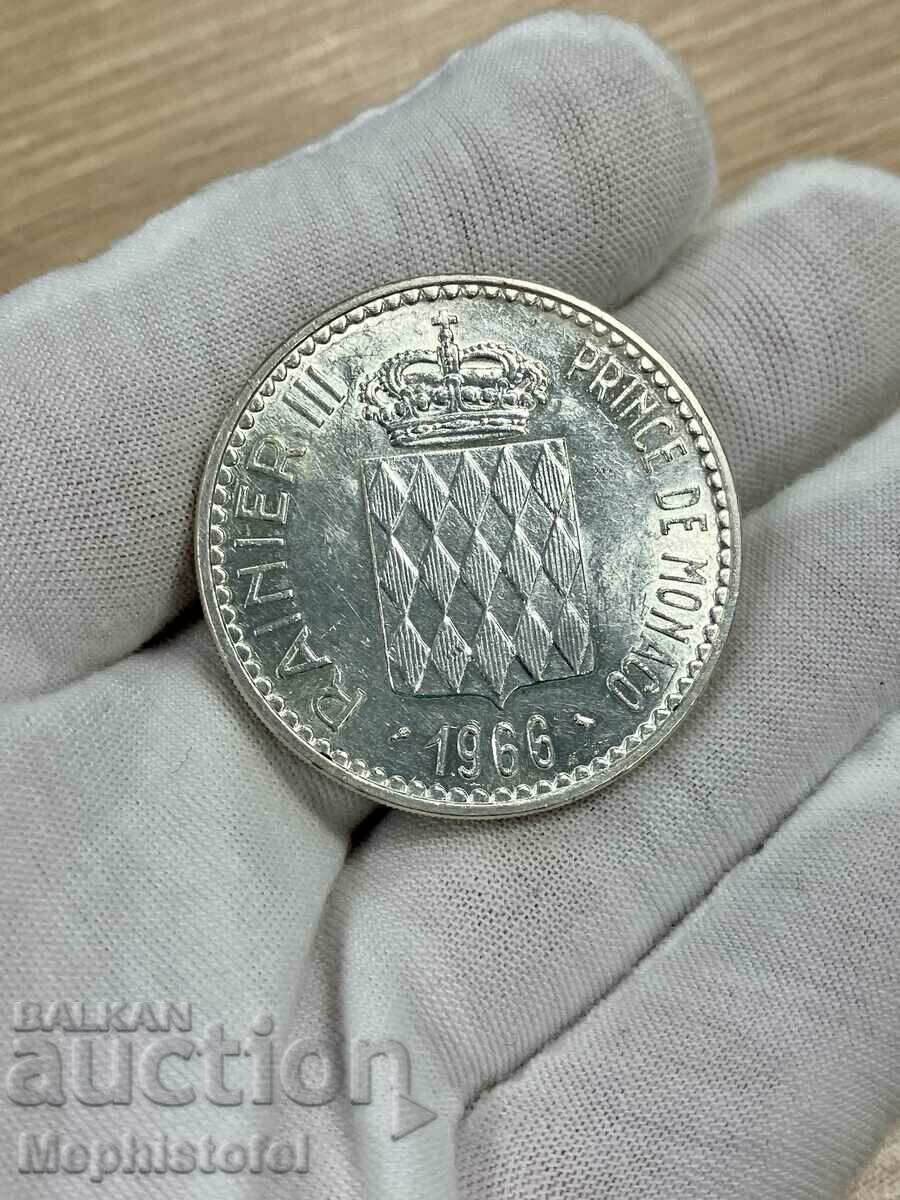 10 franci 1966, Principatul Monaco - monedă de argint