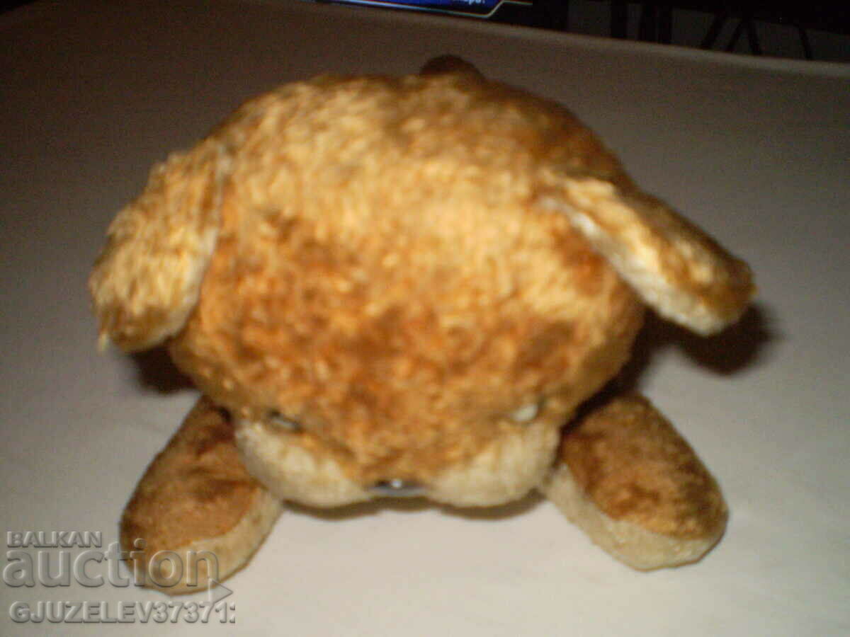 Auction  Vintage stuffed toy Lion stuffed with straw GLASS eyes "R