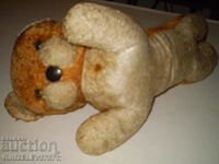 Vintage stuffed toy Lion stuffed with straw GLASS eyes "R