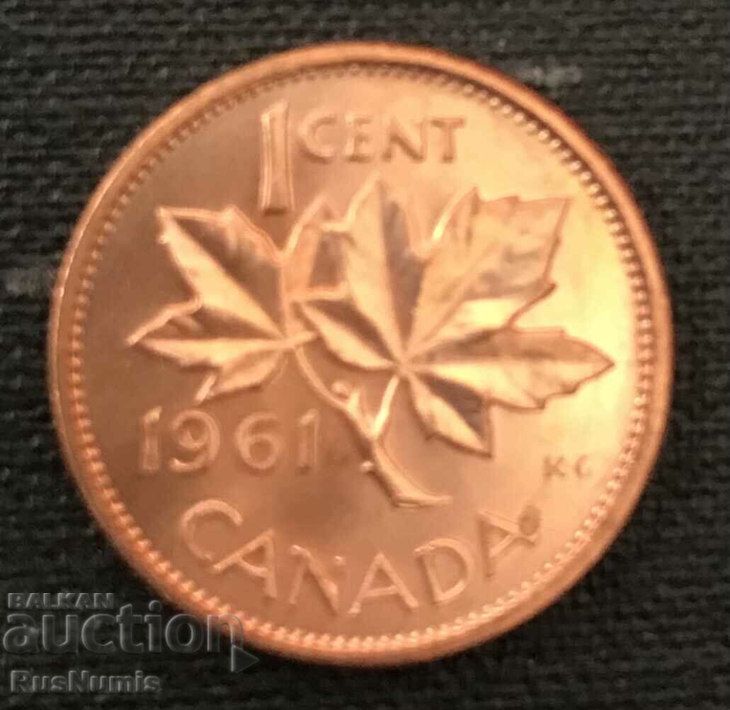 Canada. 1 cent 1961 UNC.