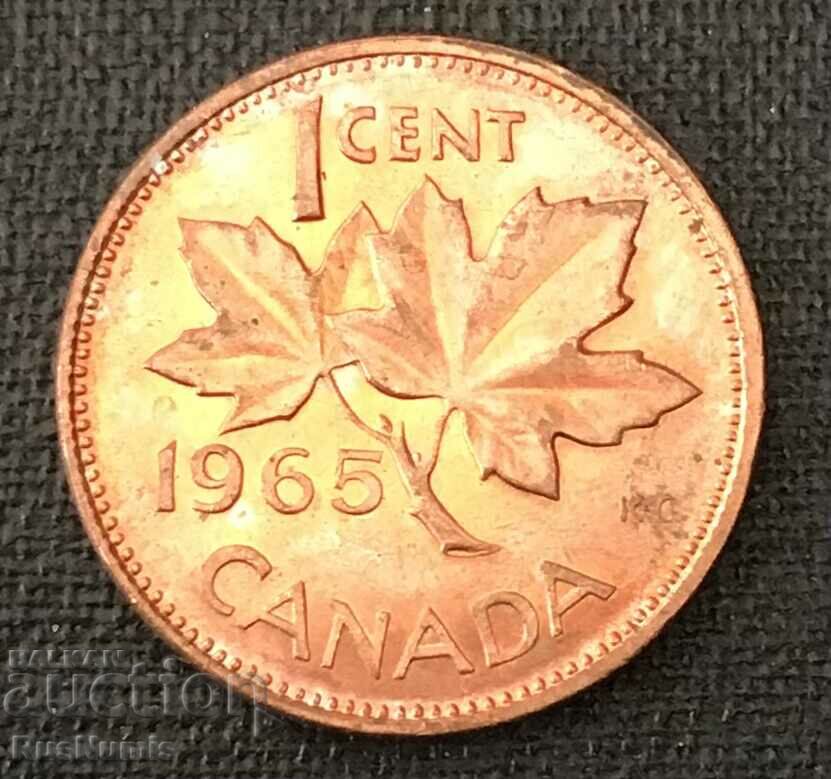 Canada. 1 cent 1965 UNC.