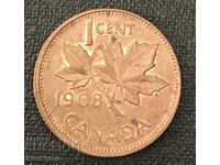 Канада. 1 цент 1968 г. UNC.