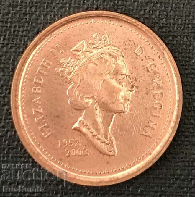 Canada. 1 cent 2002 Royal Jubilee.UNC. with price 0.90 BGN | € 0.46 Canada. 1 cent 2002 Royal Jubilee.UNC. with price 0.90 BGN | € 0.46