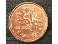 Καναδάς. 1 cent 1992 Συνομοσπονδία του Καναδά.UNC