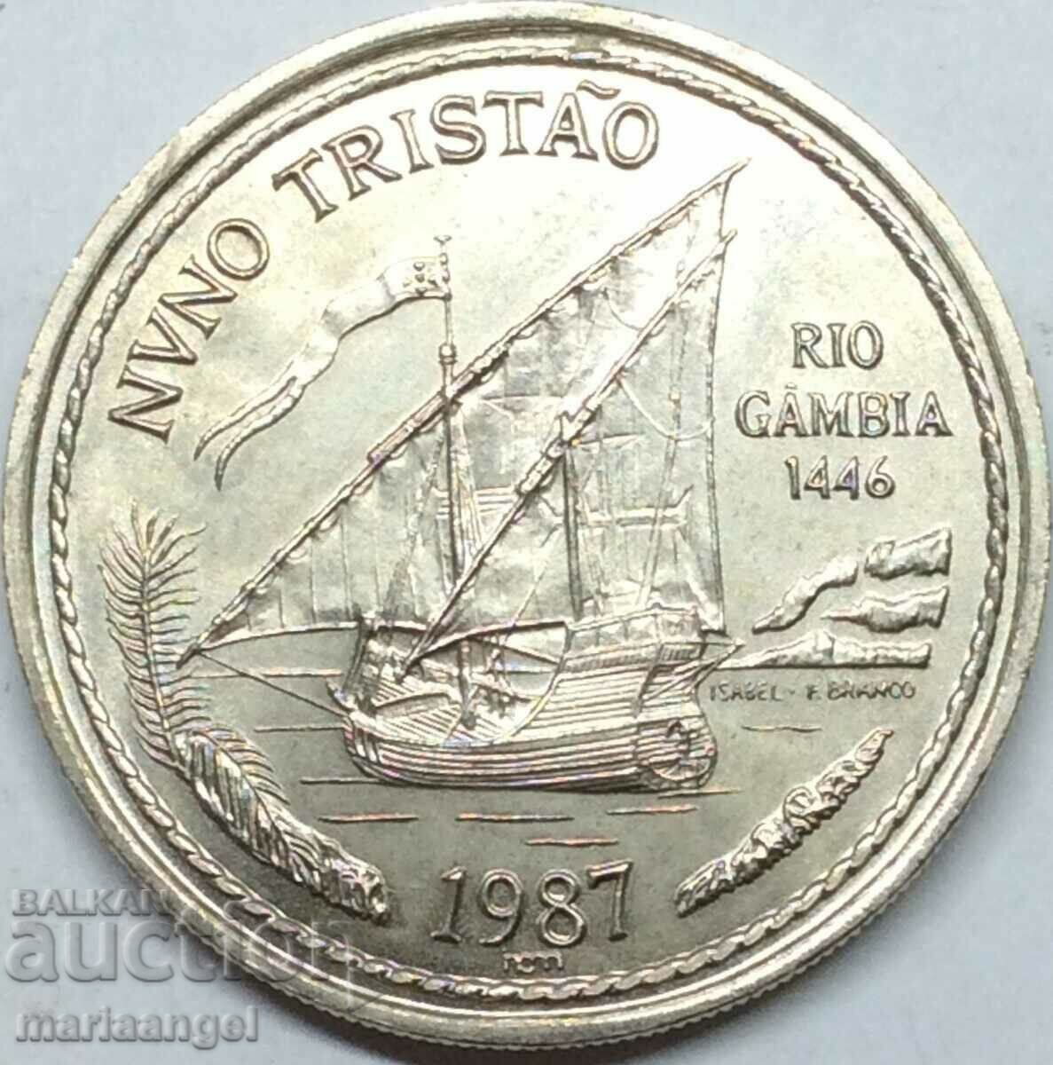 Португалия  100 ескудо 1987 34мм