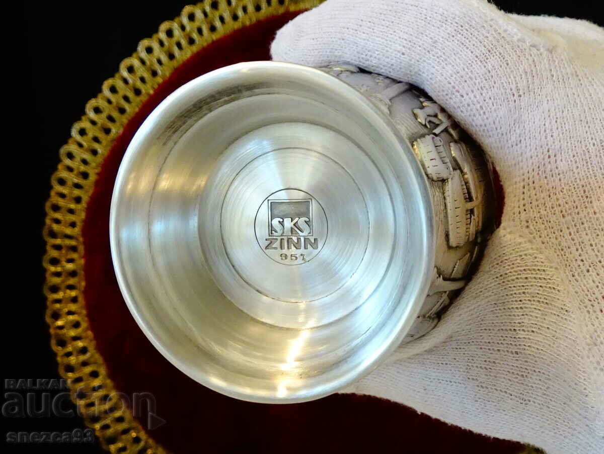 Goblet, tin cup Grozdober, wine. - 7 Goblet, tin cup Grozdober, wine. - 7