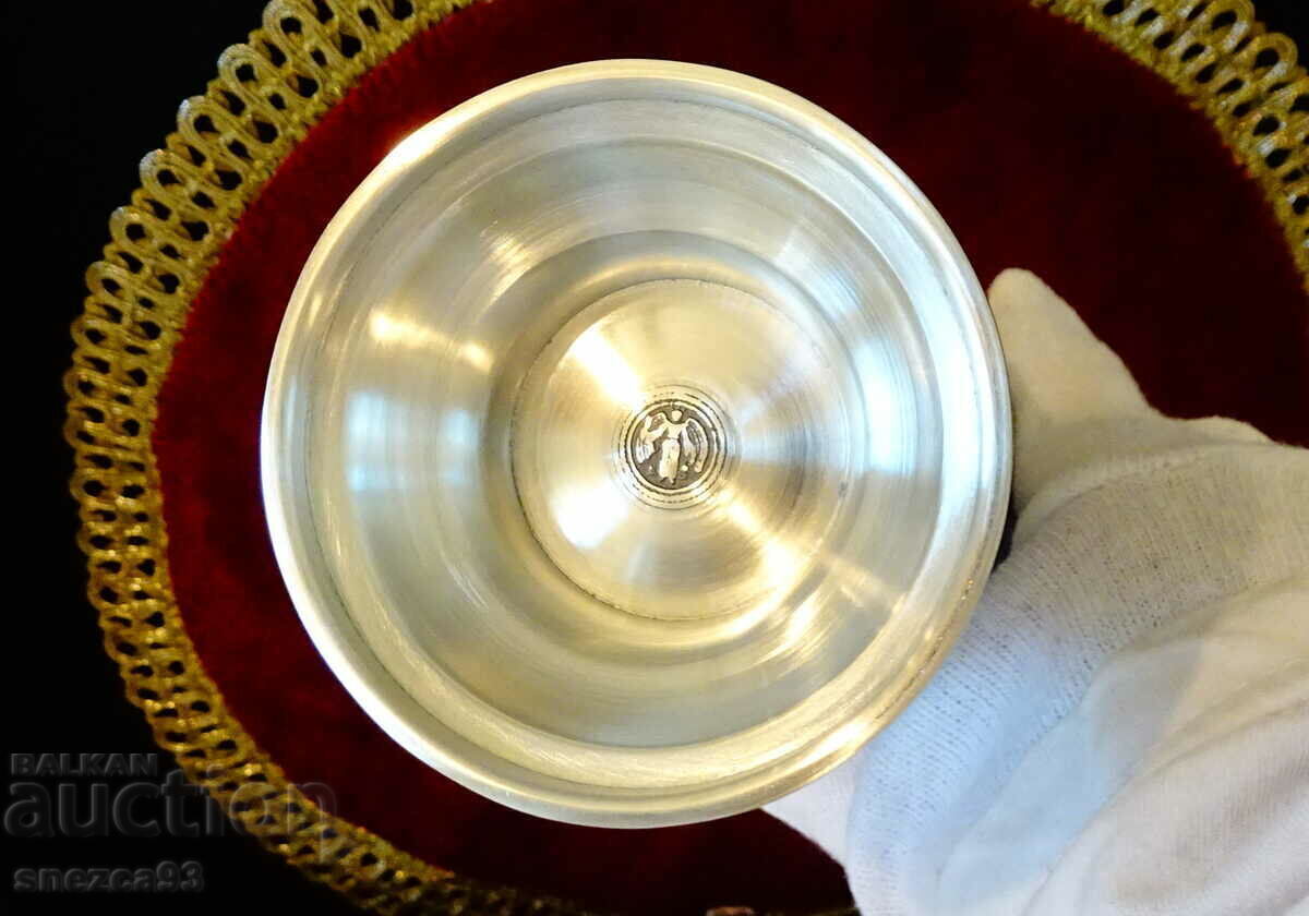 Hunting mug, tankard, pewter cup with Deer, Roe deer, Hunter - 7